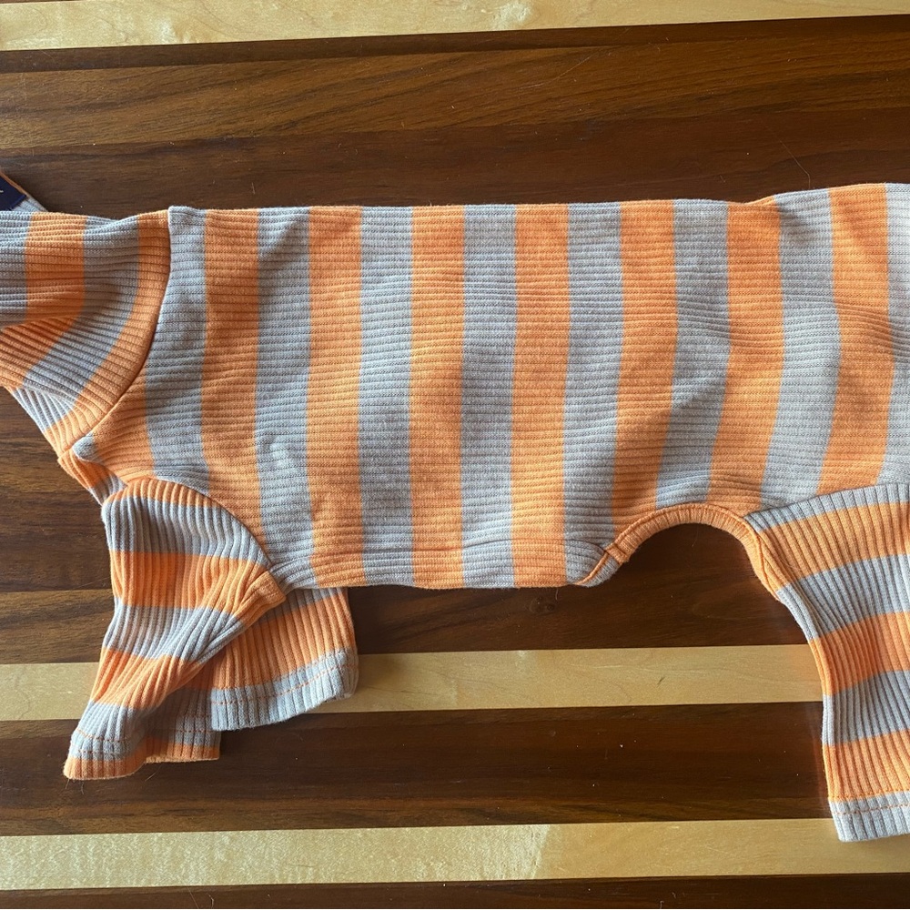 Orange and Tan Dog Onesie for Cozy Comfort
